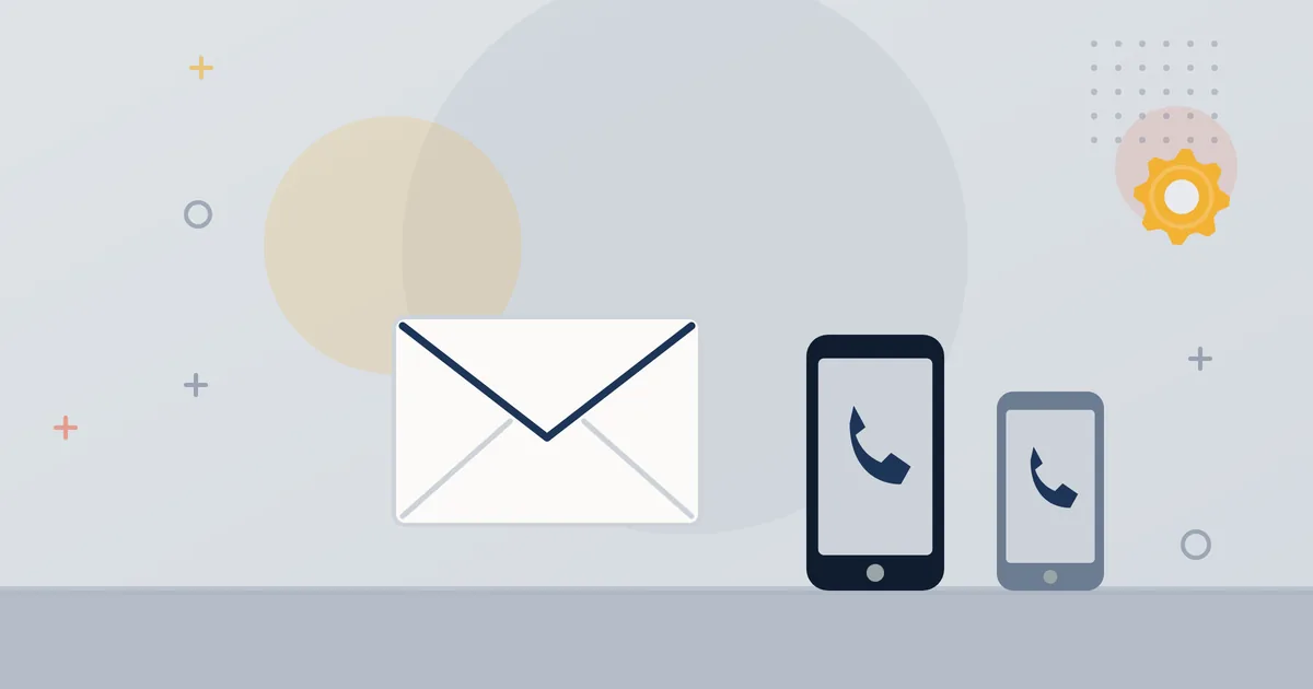 Illustration: Briefumschlag, Telefon und Mobiltelefon – Kontakt zur WEPA-Technologies GmbH in Leverkusen